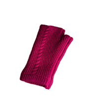 Ellie Cashmere Fingerless Gloves - MAGENTA