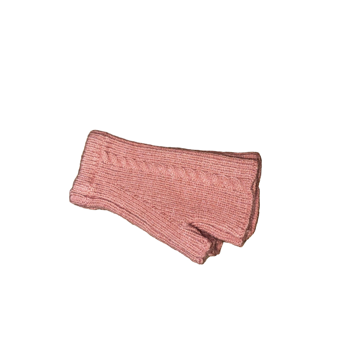 Ellie Cashmere Fingerless Gloves - DUSKY PINK