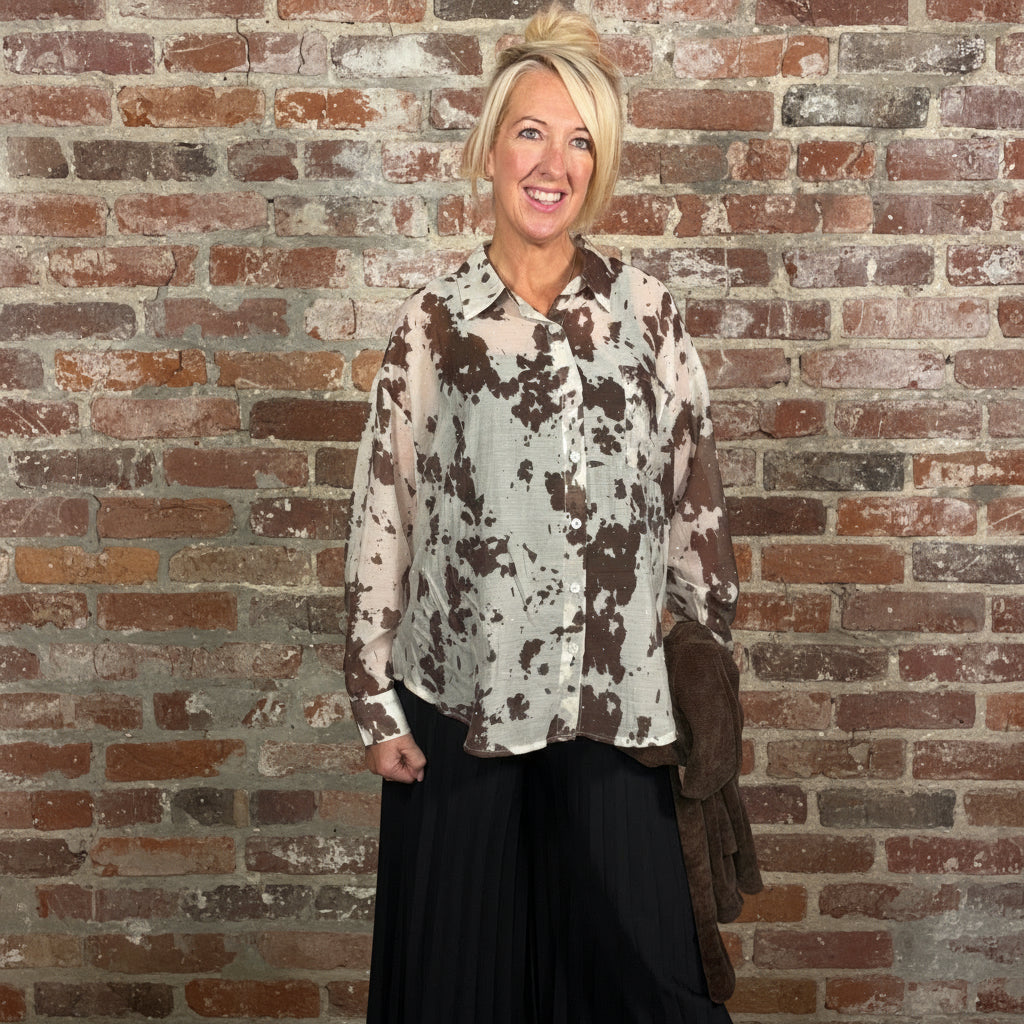 Bonnie All Over Cow Print