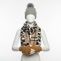 Ellie Cashmere Fingerless Gloves - CAMEL