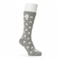 Ada - Wool Blend Star Socks - Grey