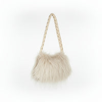 Esme Rectangle fluffy bag with short strap 