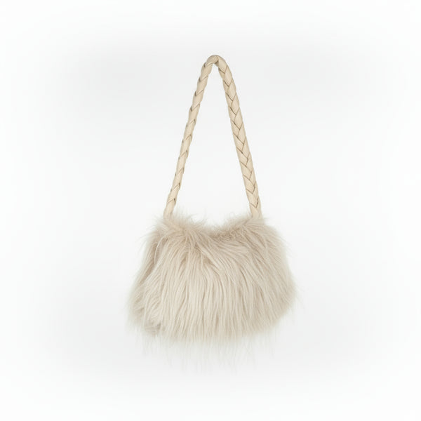 Esme Rectangle fluffy bag with short strap 
