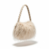 Esme Rectangle fluffy bag with short strap 