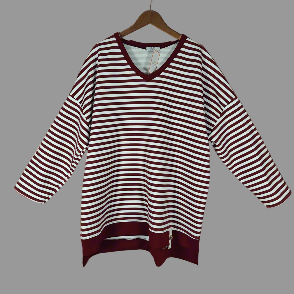 Daisy Oversized V Neck Scuba