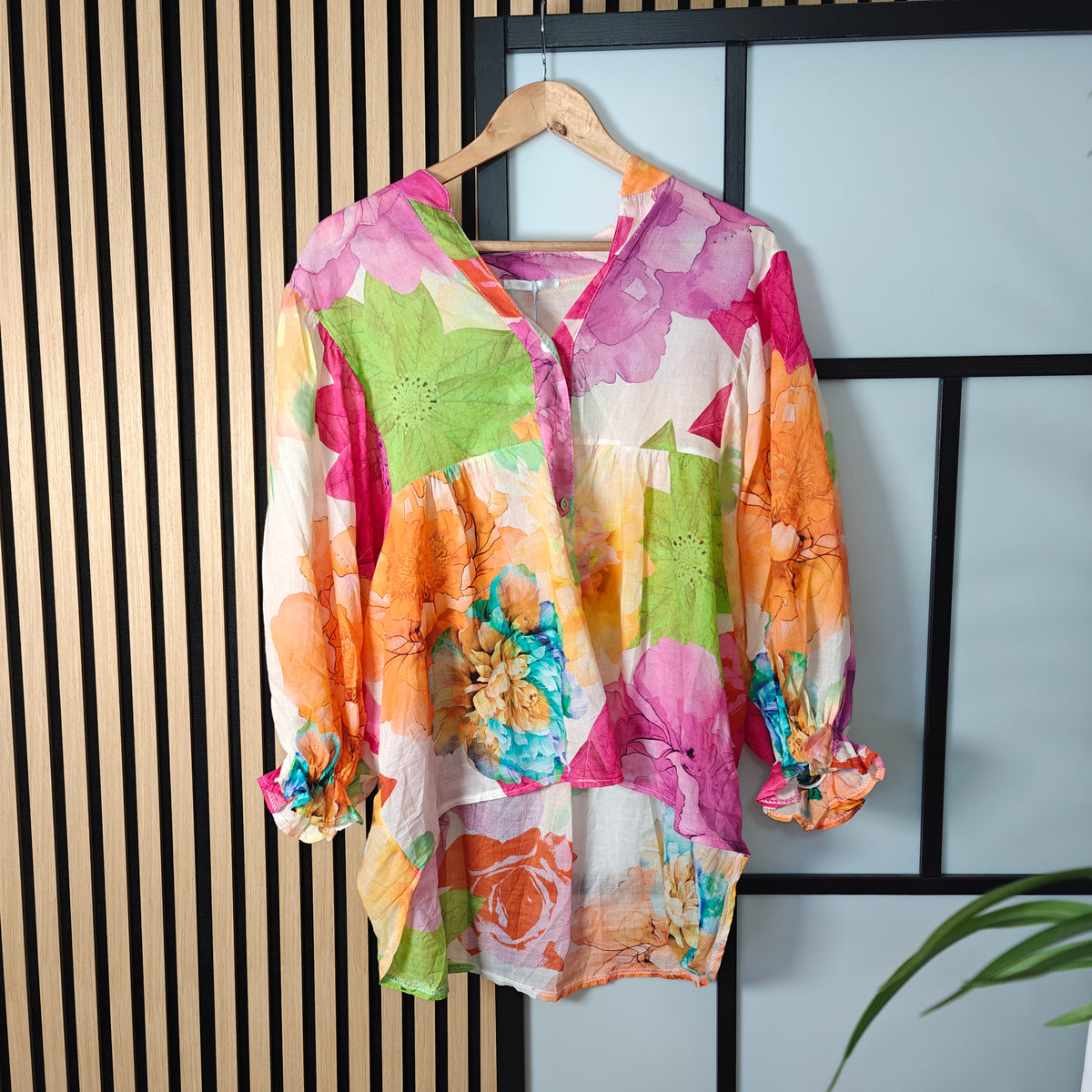 Blouse on hanger 
