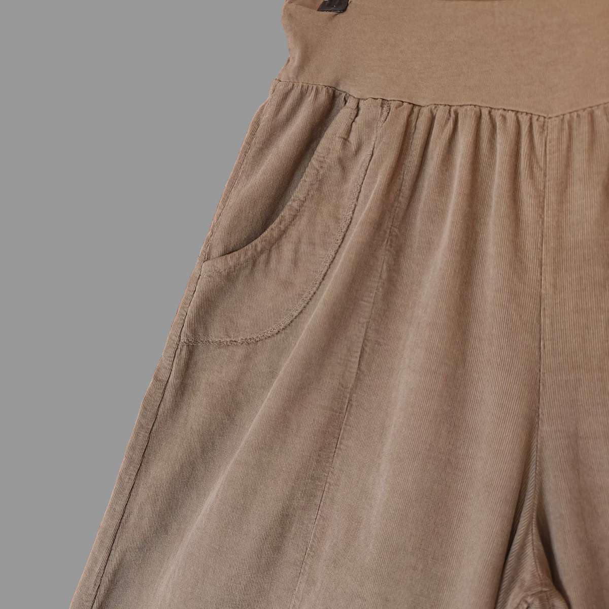 wide leg trouser needle cord 