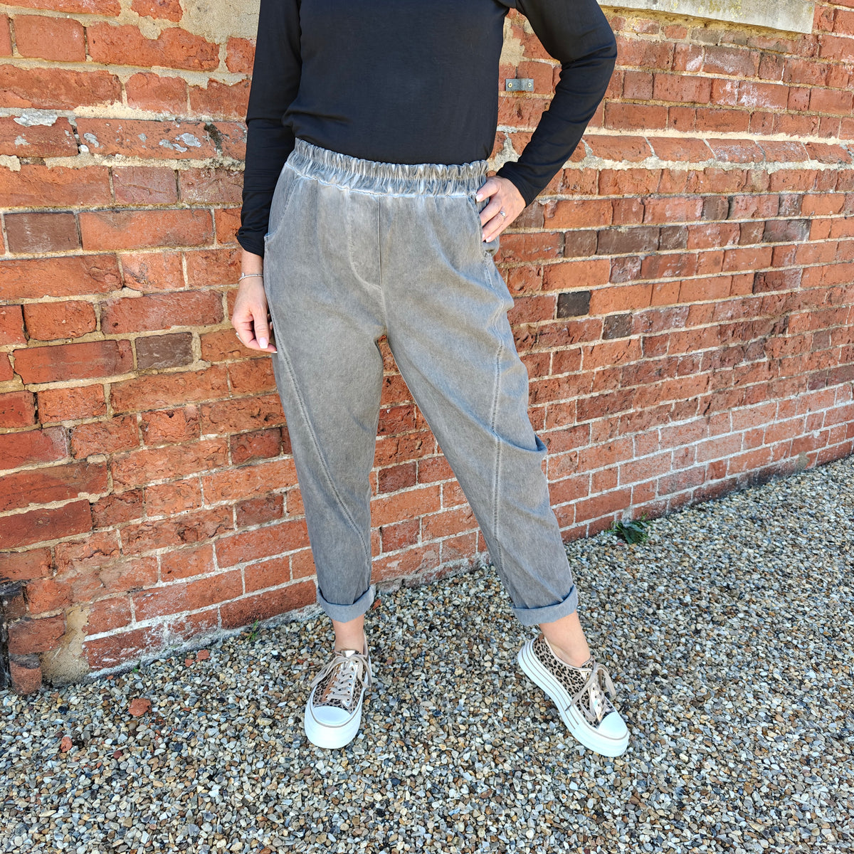 Alice-RELAXED STYLE - ACID WASHED Magic trouser