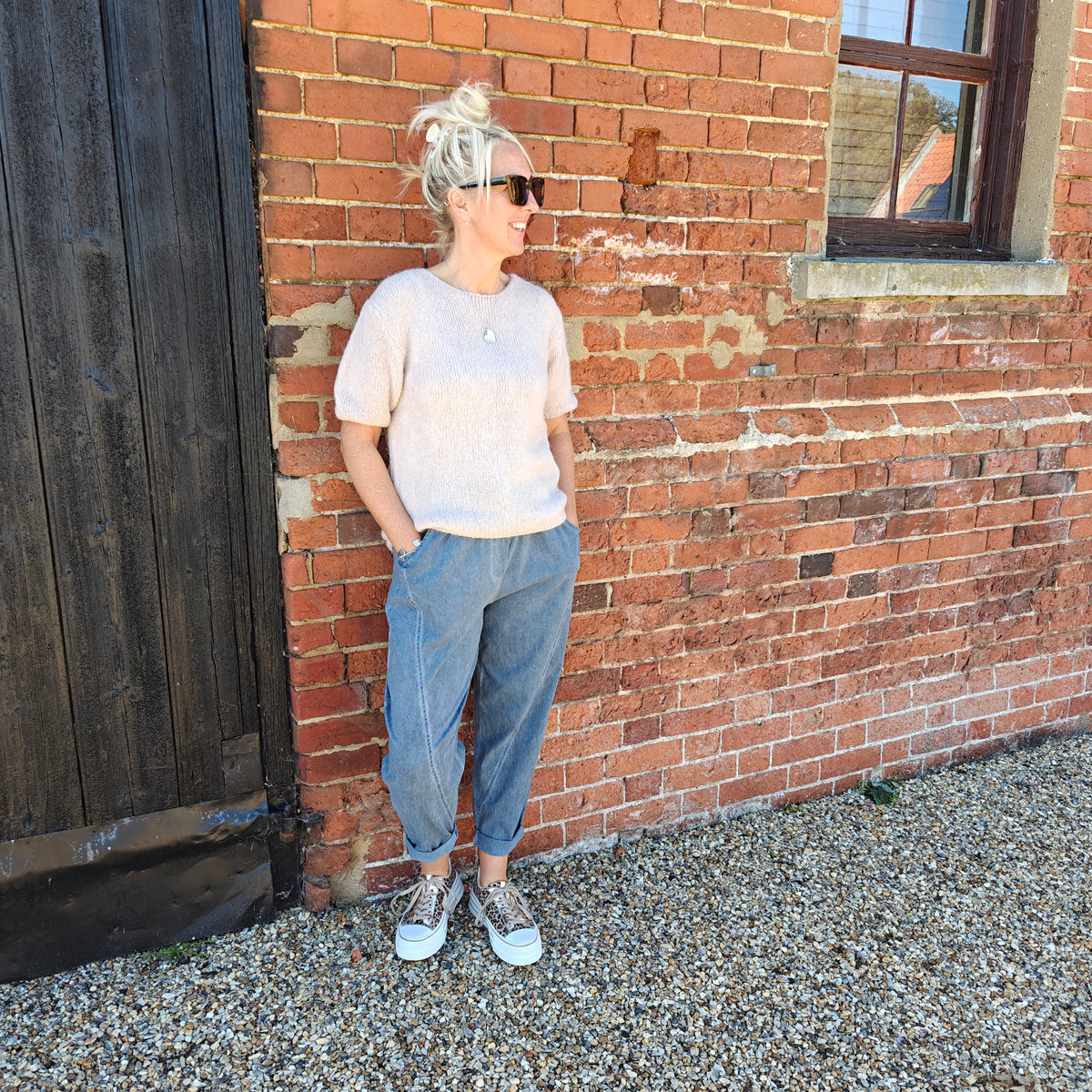 Alice-RELAXED STYLE - ACID WASHED Magic trouser