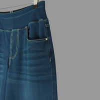 Isla - Elasticated High-Waisted Wide-Leg Jeans