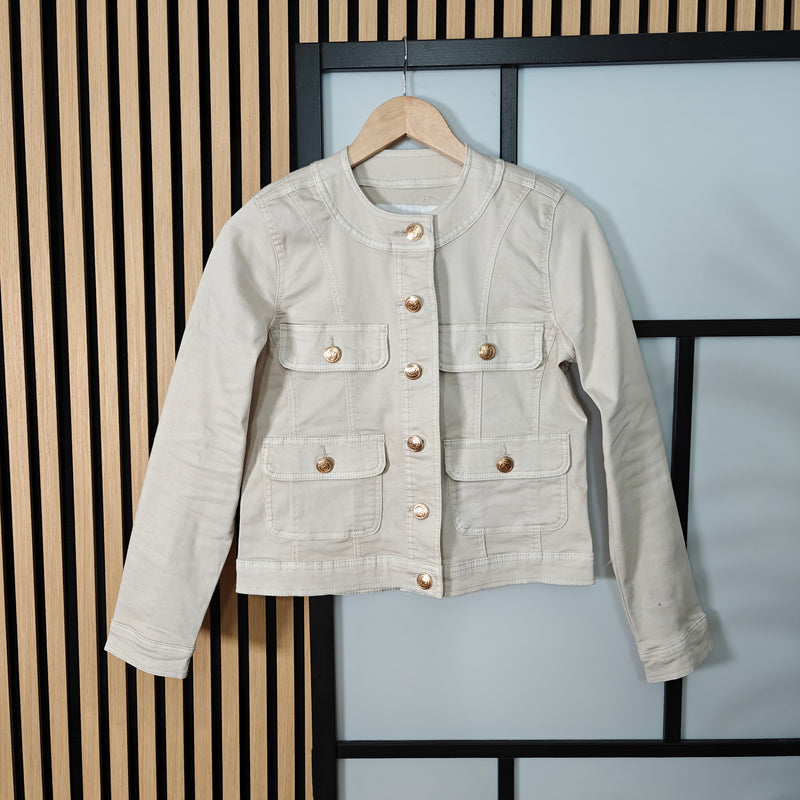 Jacket hanging on hanger