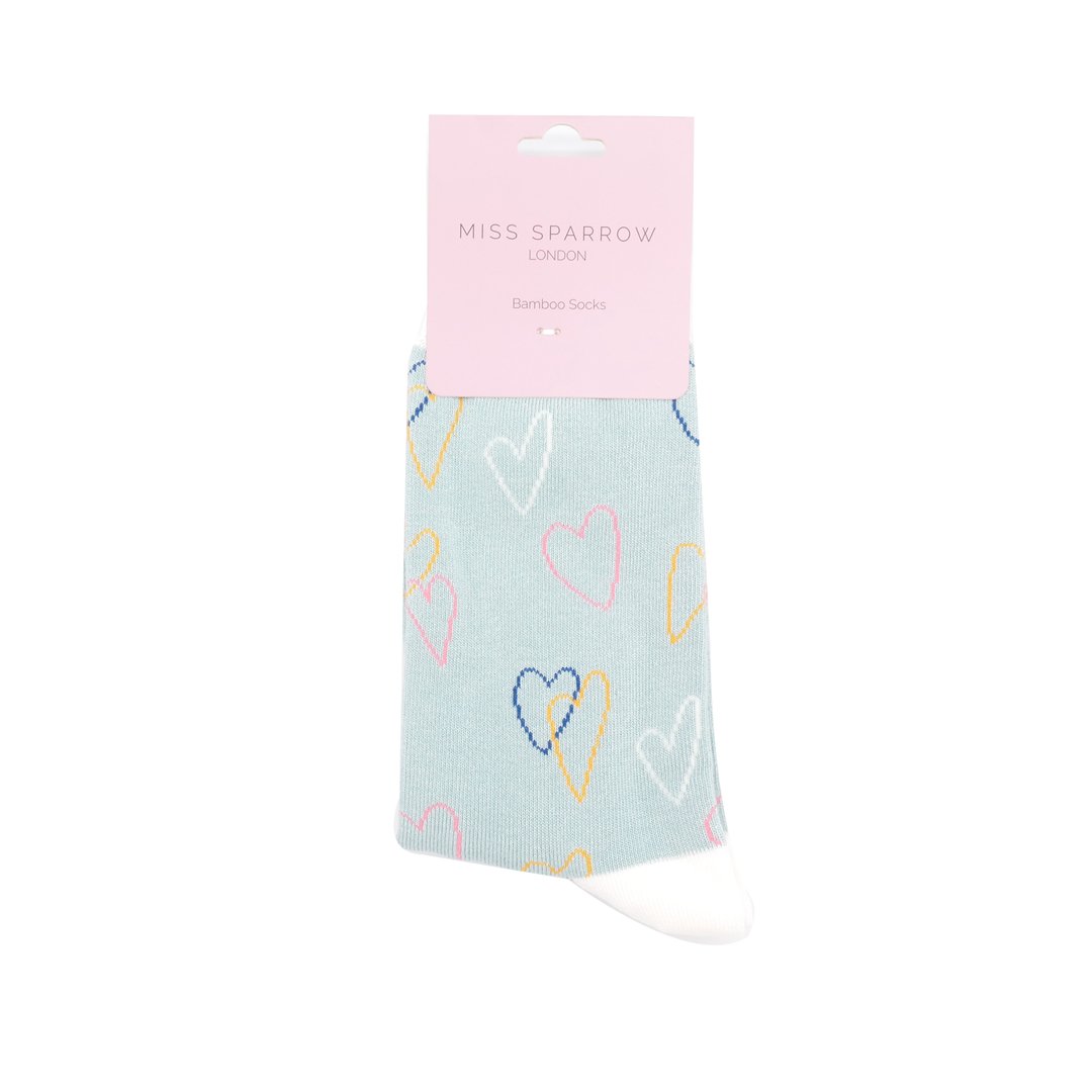 Multi Heart Socks