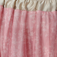 Close-up of a pink and beige fabric texture