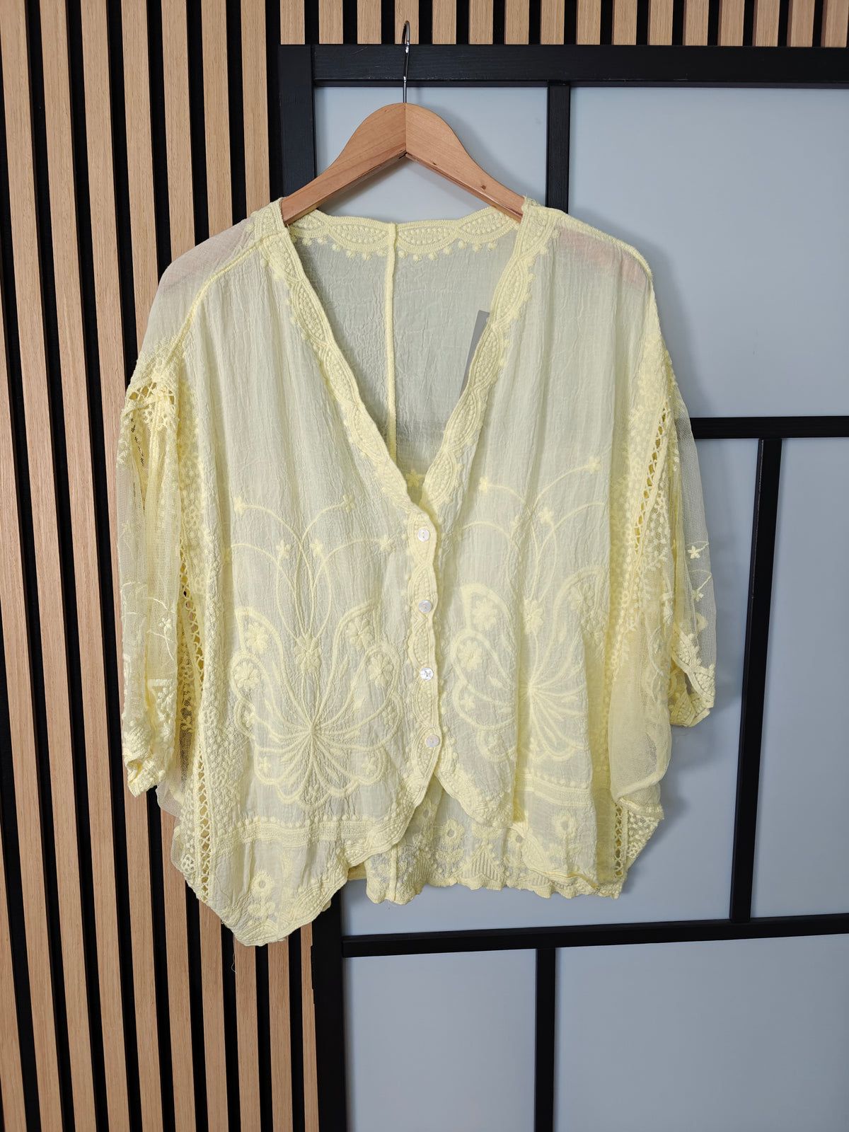 Lemon top lace on hanger 