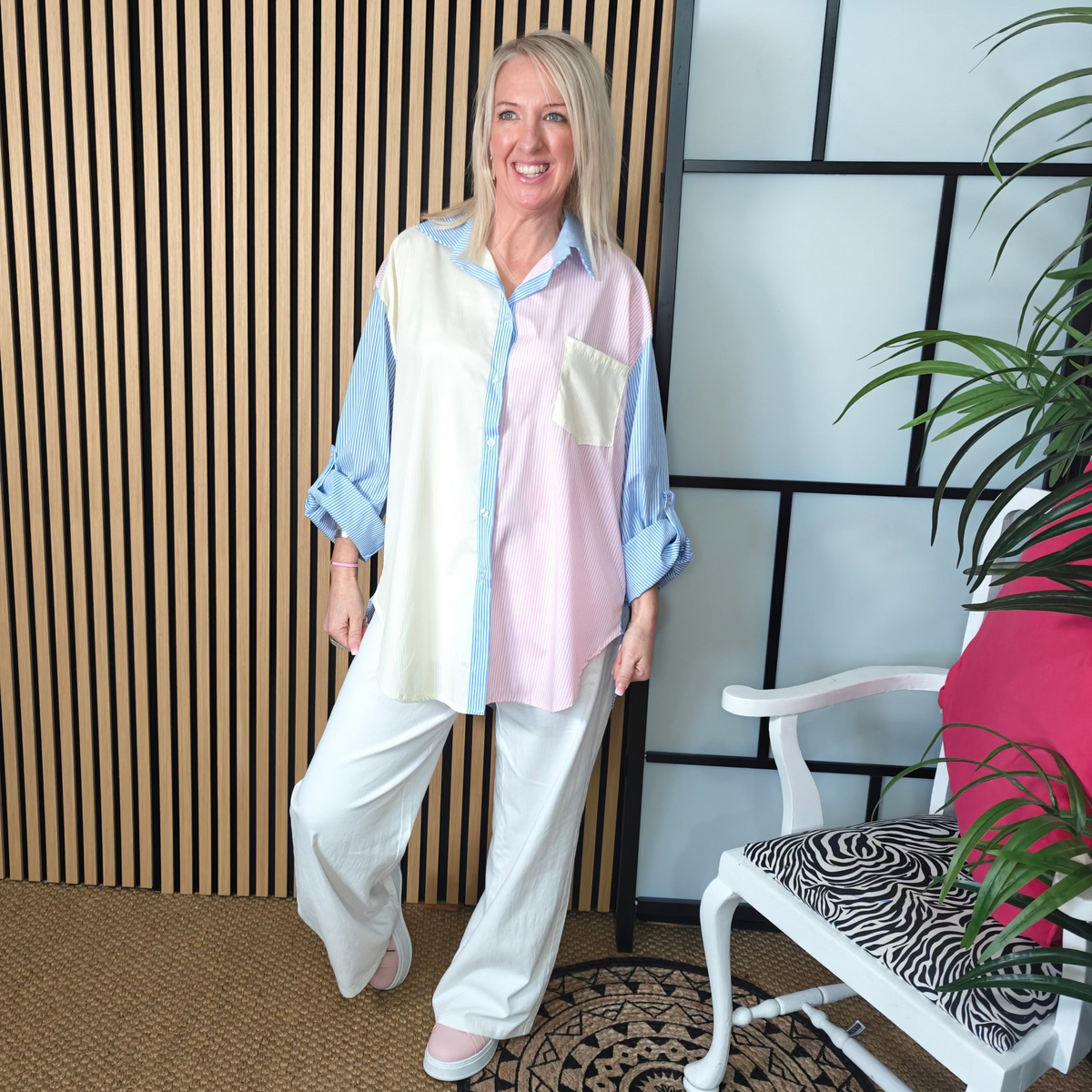 SUMMER - Multi Stripy Blouse