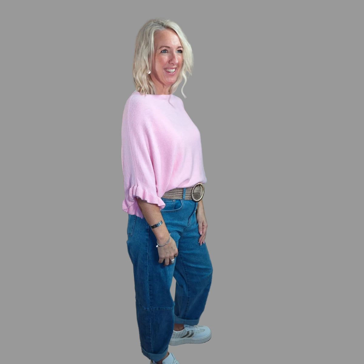 Scarlett Knitted Ruffle Jumper