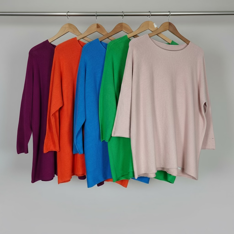 soft knit colourful jumper