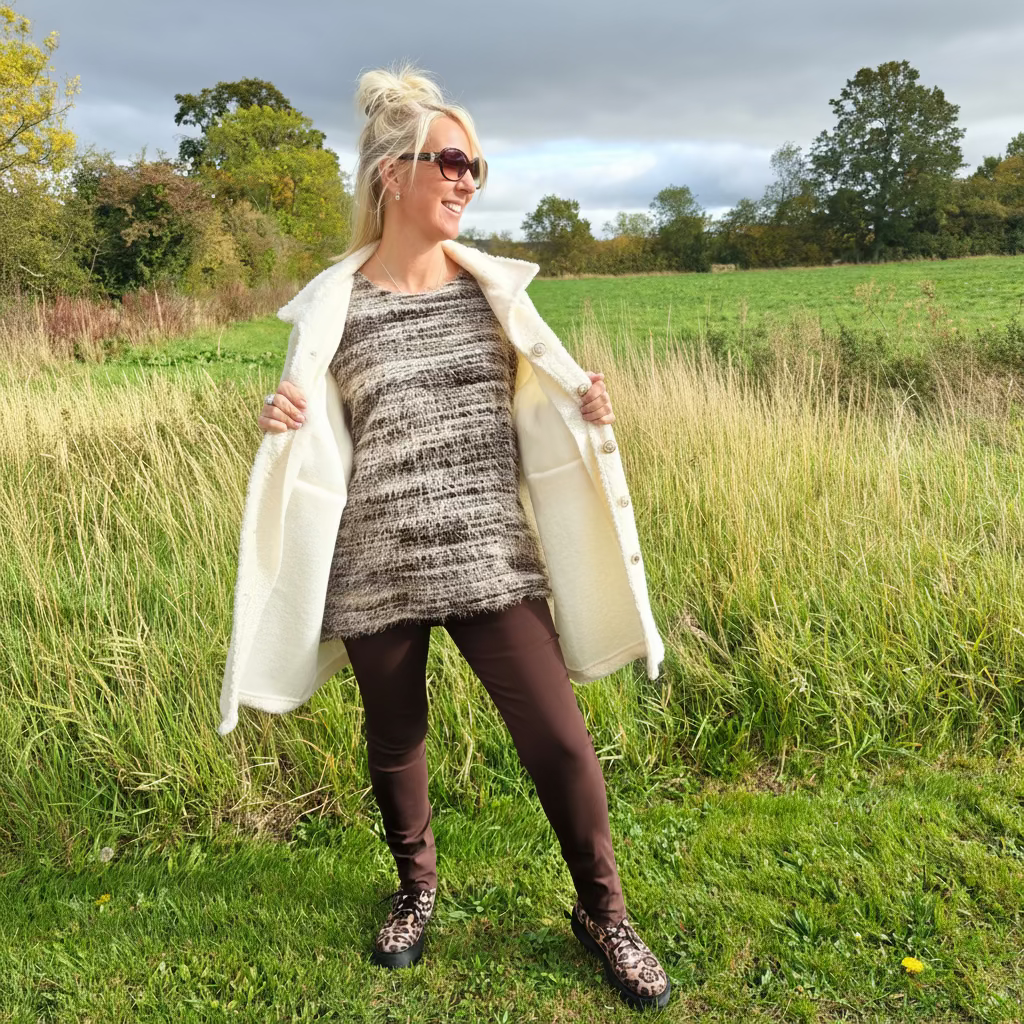 fluffy jumper soft and cosy on trend 