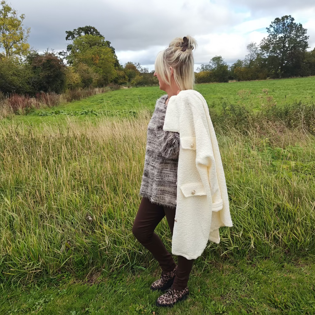 fluffy jumper soft and cosy on trend 