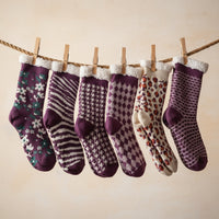 Keep your feet cosy in style with our super soft, luxurious fluffy socks.christmas 