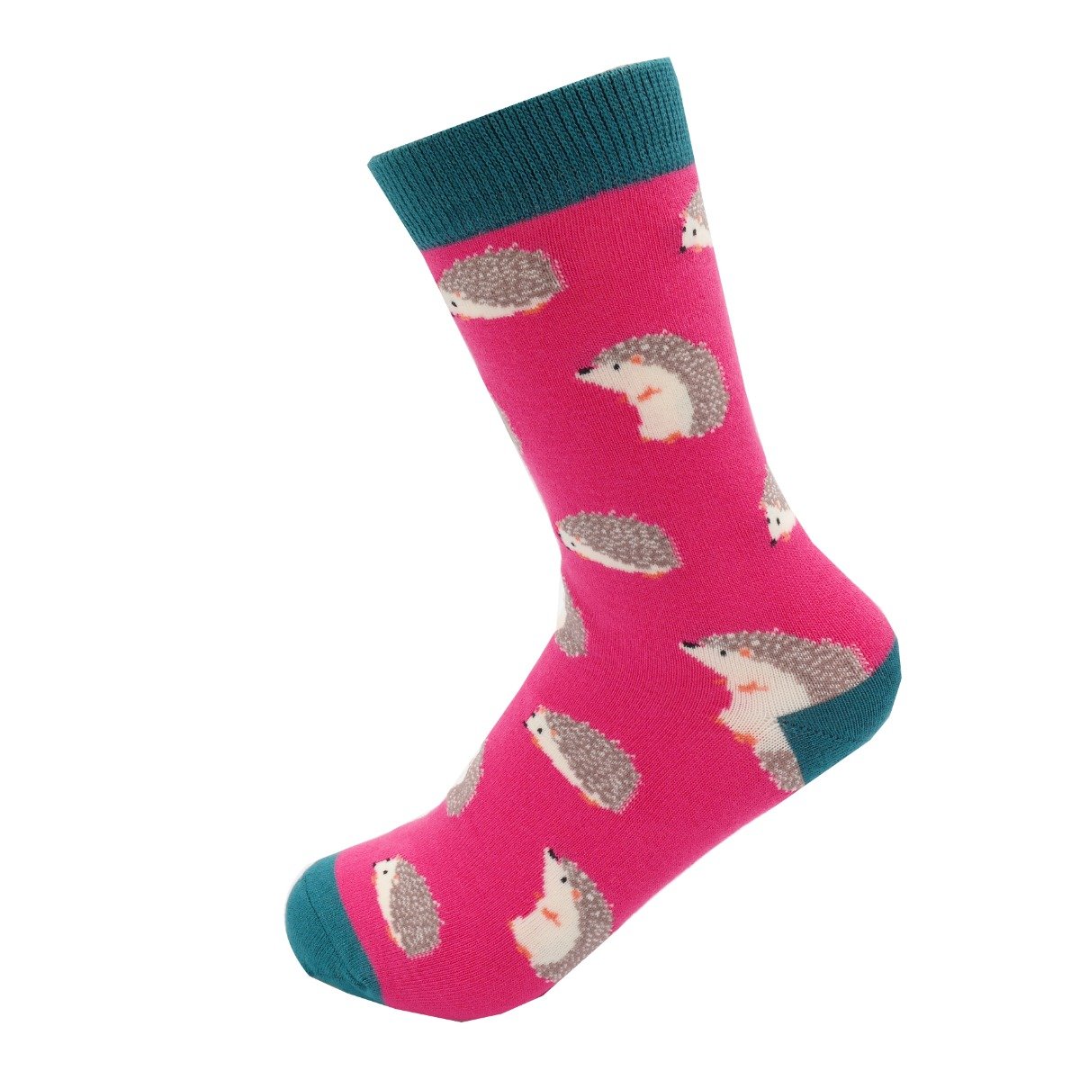 Cute Hedgehogs Socks Hot Pink