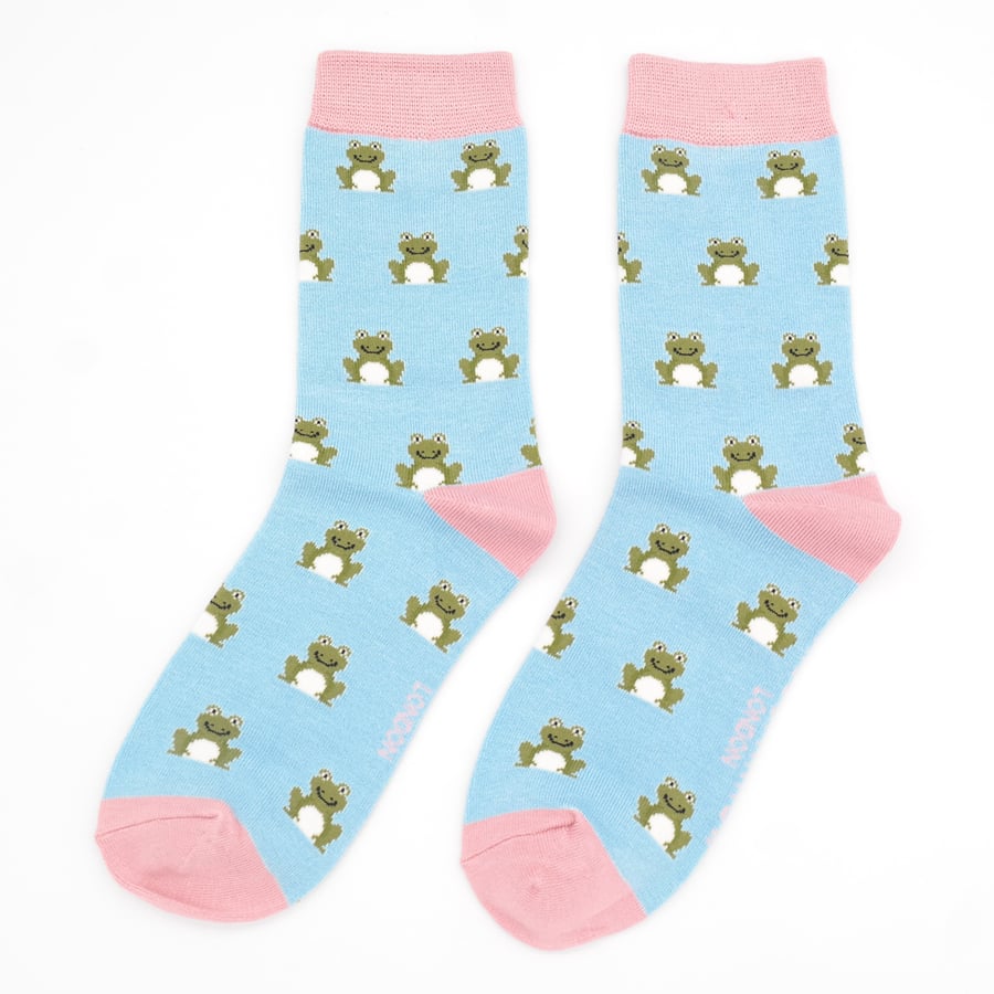 Frogs Socks Light Blue