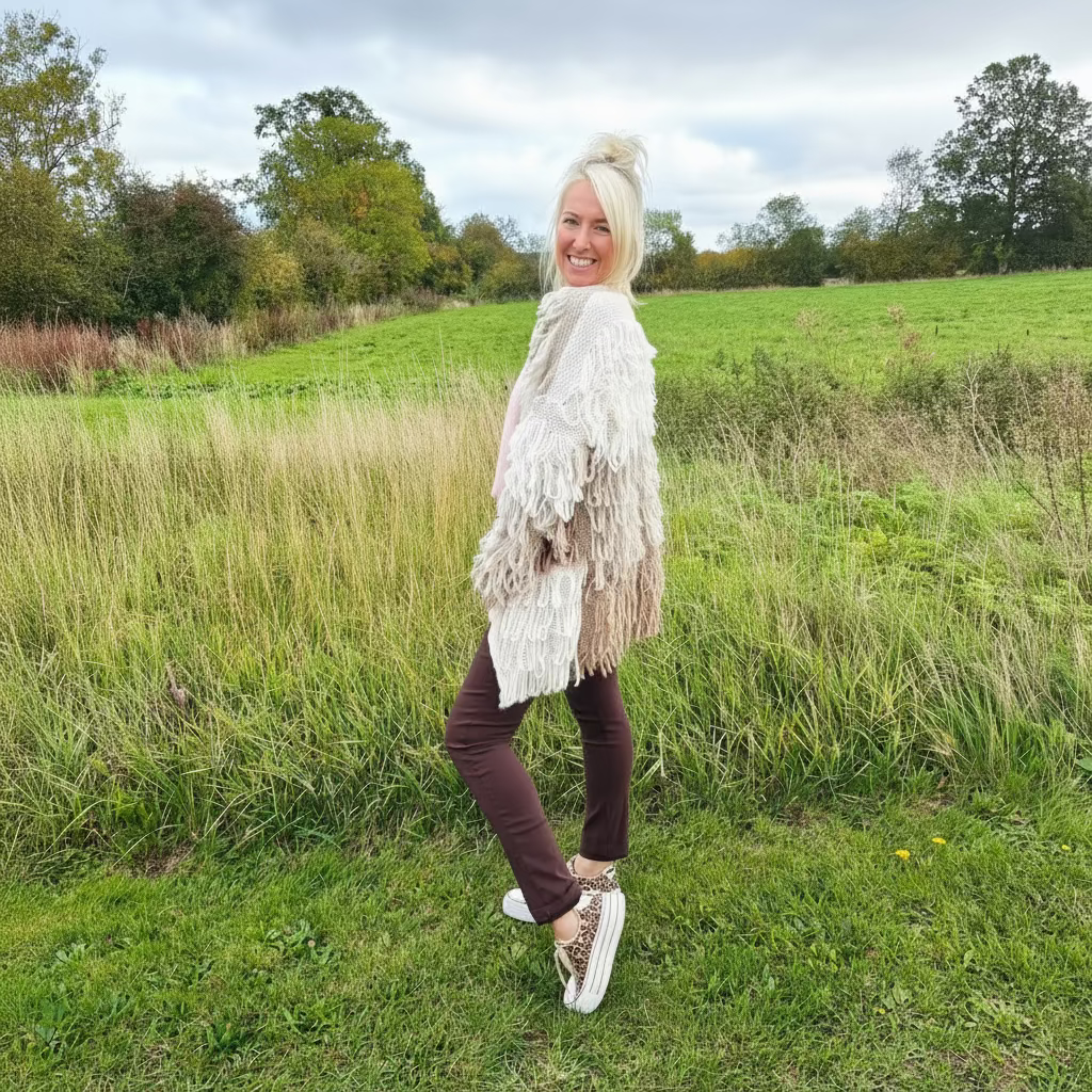 soft chunky knit cardigan 