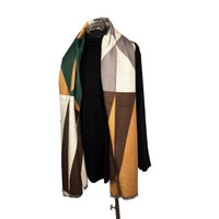 olive cashmere blend scarf