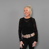 Kaza Shear Zebra Body Suit