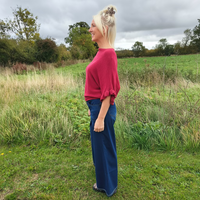 Scarlett Knitted ruffle jumper