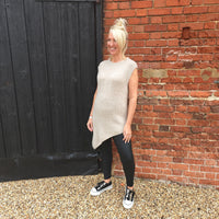 Orla - Asymmetric Wool Blend Top