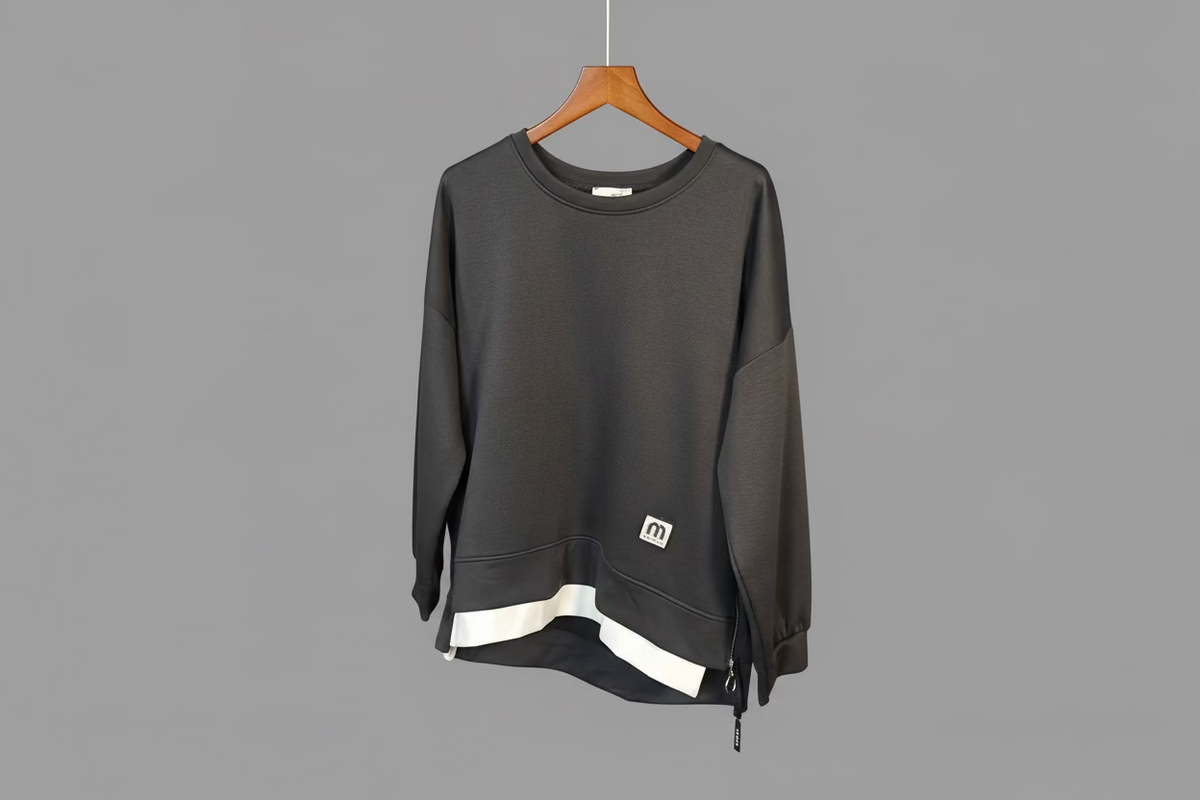 Ziggy Zip sides cosy jumper