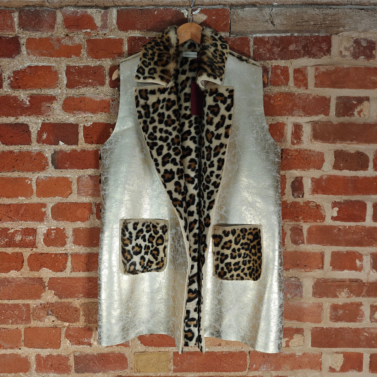 Kody - Metallic Animal Fur Gilet