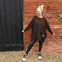 Emily Animal Print Scuba Top