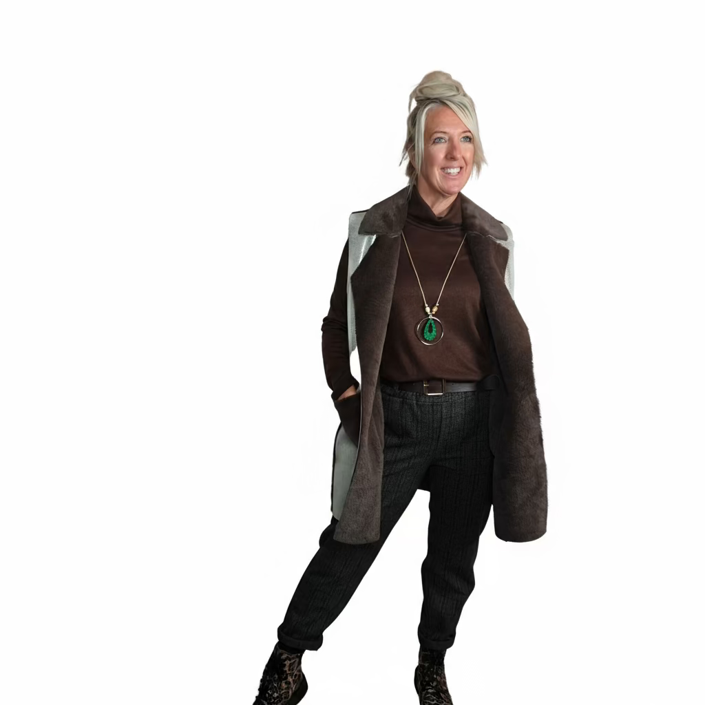 Kelsey - Metallic Fur Gilet