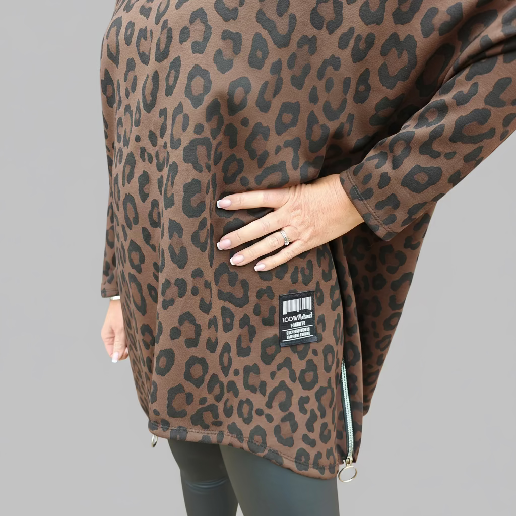 Emily Animal Print Scuba Top