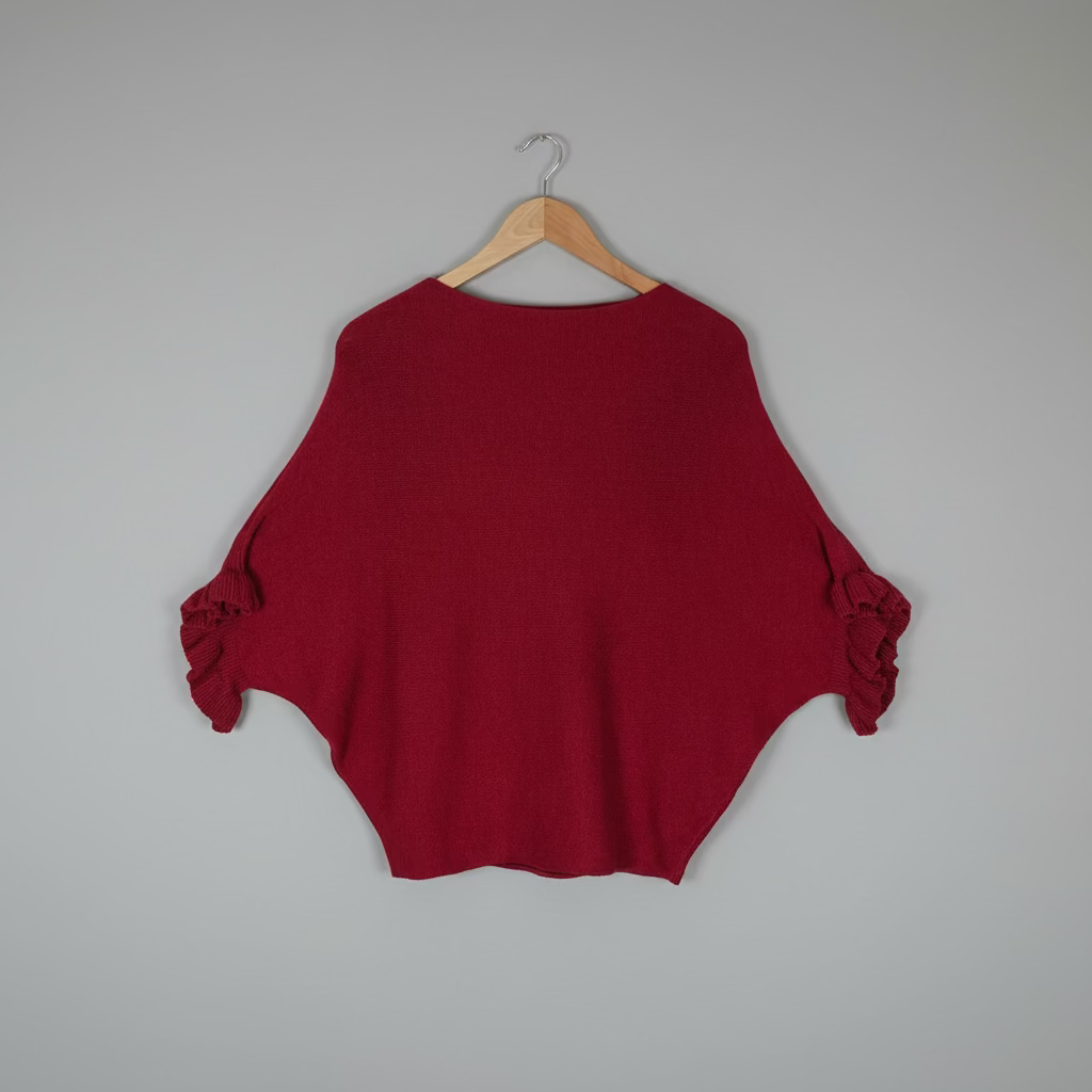 Scarlett Knitted ruffle jumper