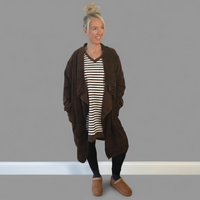 Paula Needle Cord Waterfall Jacket