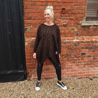 Emily Animal Print Scuba Top