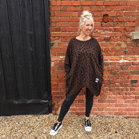 Emily Animal Print Scuba Top