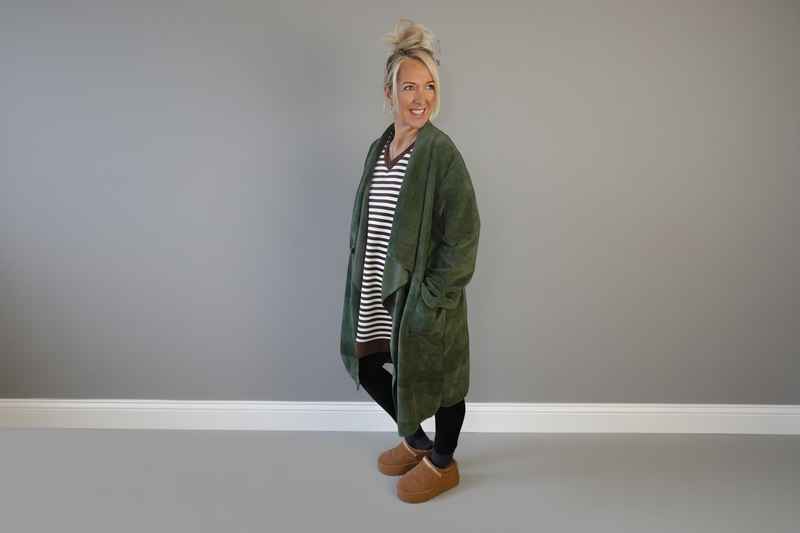 Paula Needle Cord Waterfall Jacket