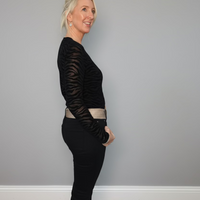 Kaza Shear Zebra Body Suit