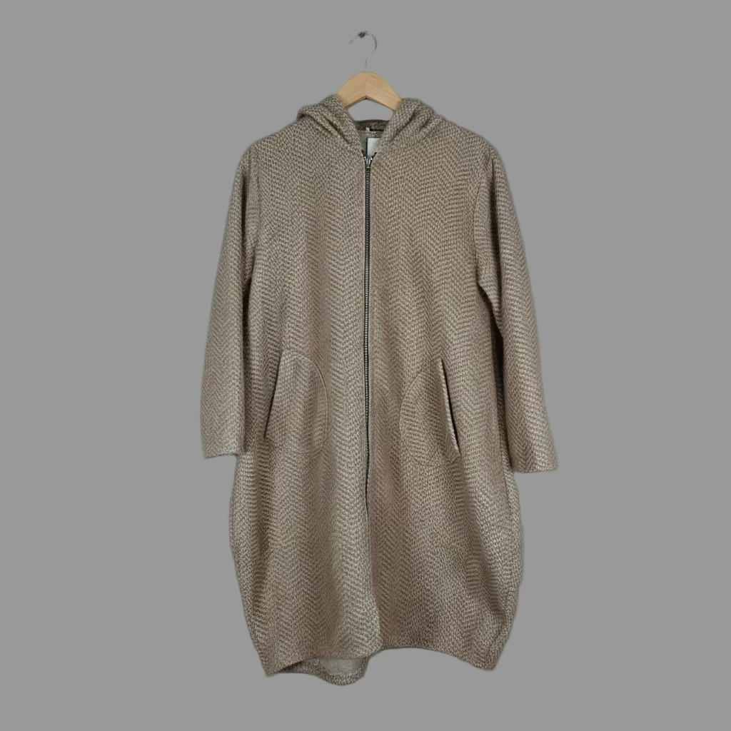 Erin Wool-Effect Herringbone Coat