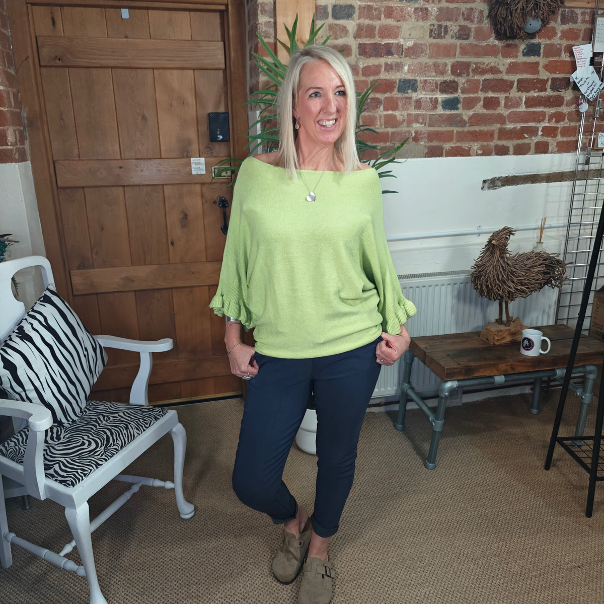 Scarlett Knitted Ruffle Jumper