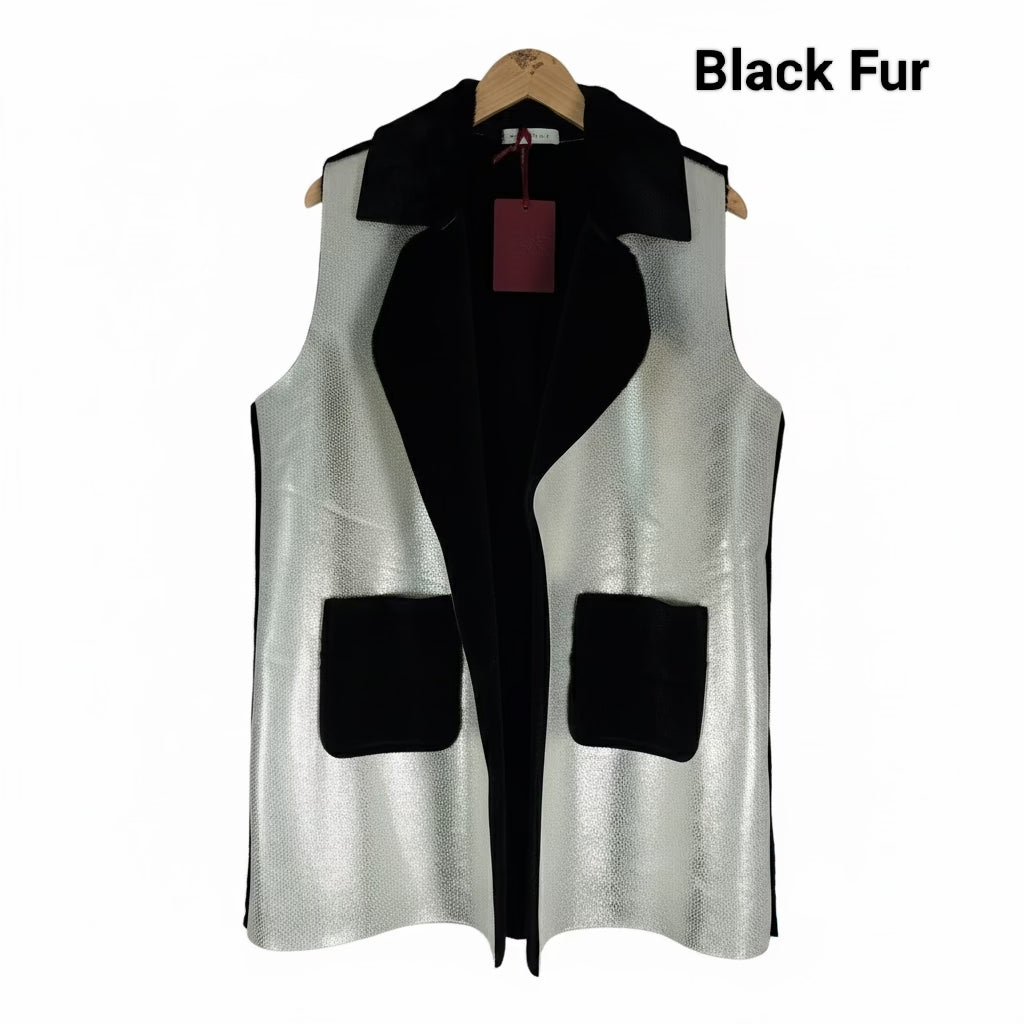 Kelsey - Metallic Fur Gilet