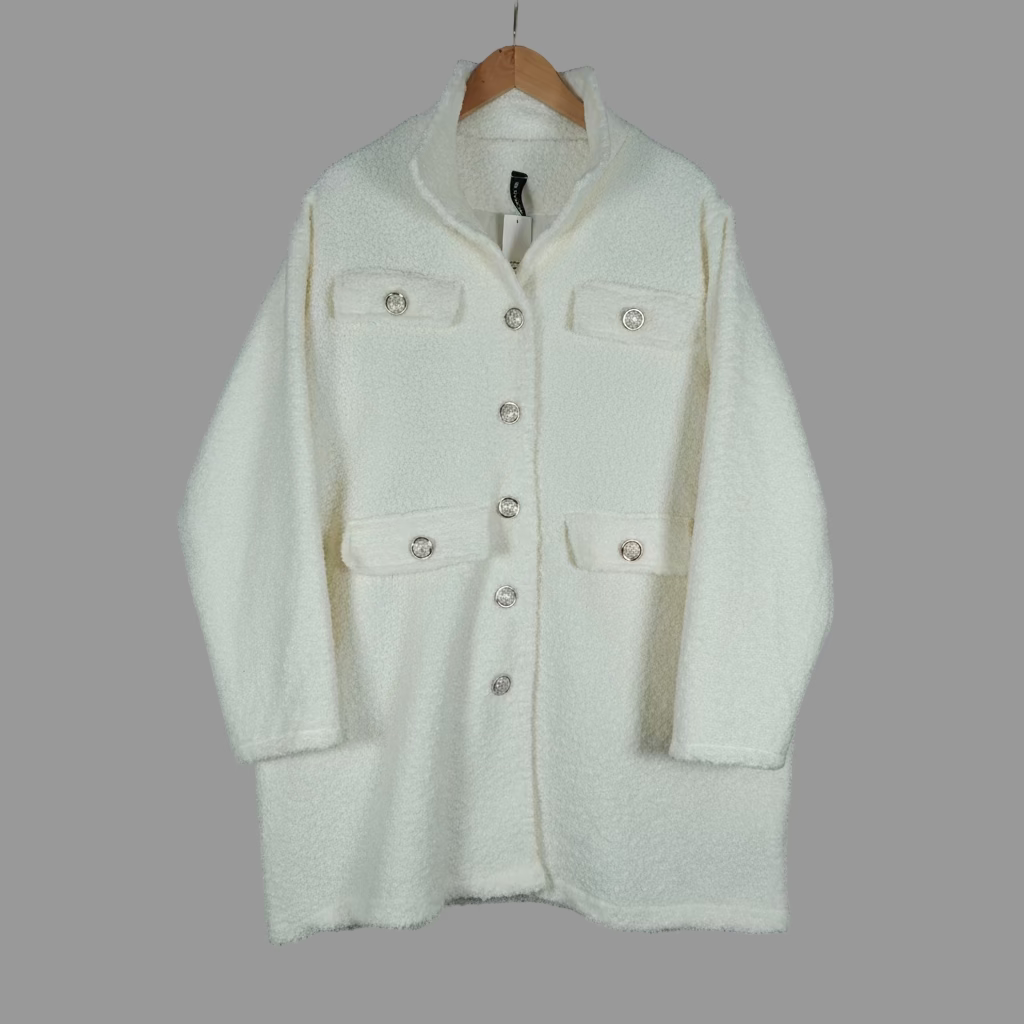 Tanya Teddy Bear Boucle Shacket