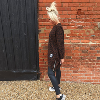 Emily Animal Print Scuba Top