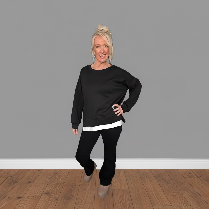 Ziggy Zip sides cosy jumper