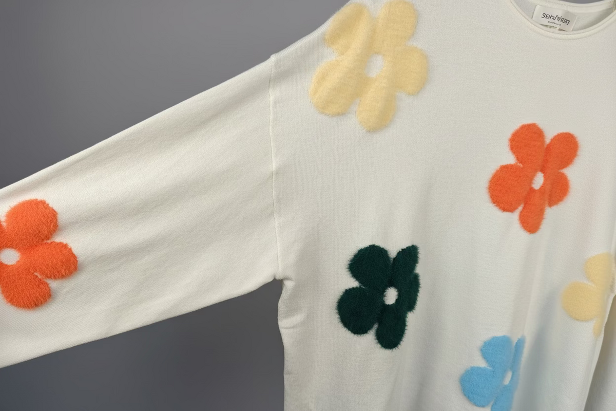 Josie Flower Soft Knit Jumper