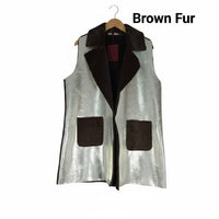 Kelsey - Metallic Fur Gilet